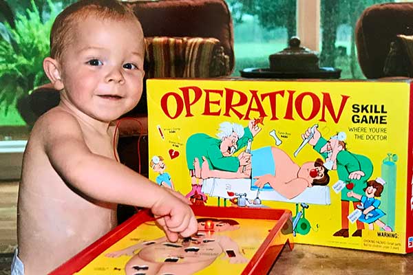 Nicholas playing operation