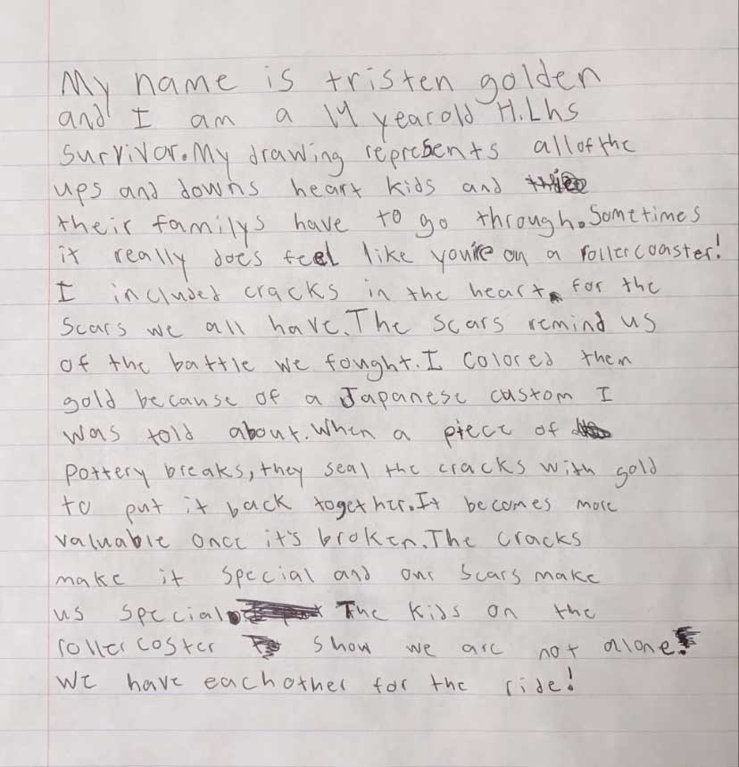 Tristen's letter