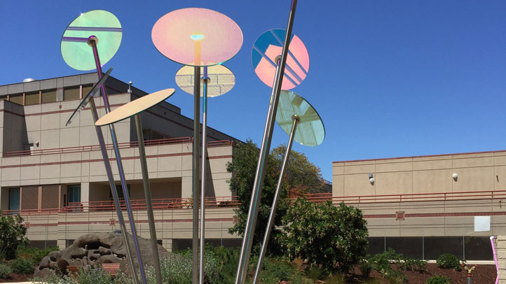 Lollipop art at Lucile Packard Children's Hospital Stanford