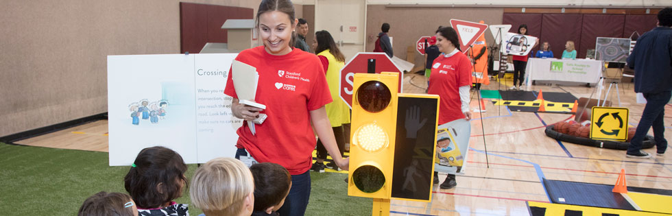 kids at a community event